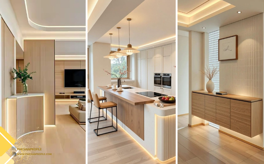 ۳۰ مدل کناف برای سقف پذیرایی، ساده و شیک